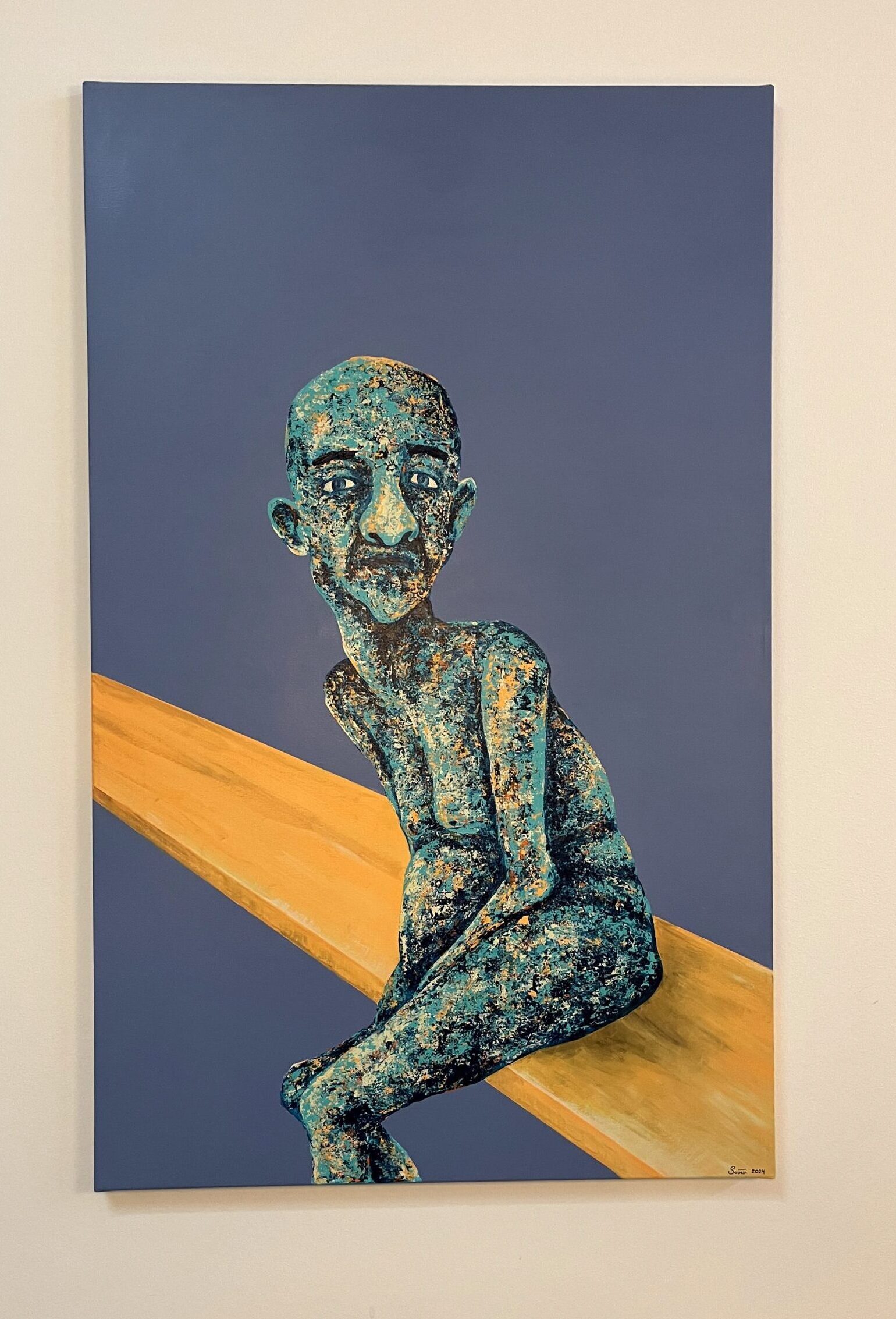 Old man on bench